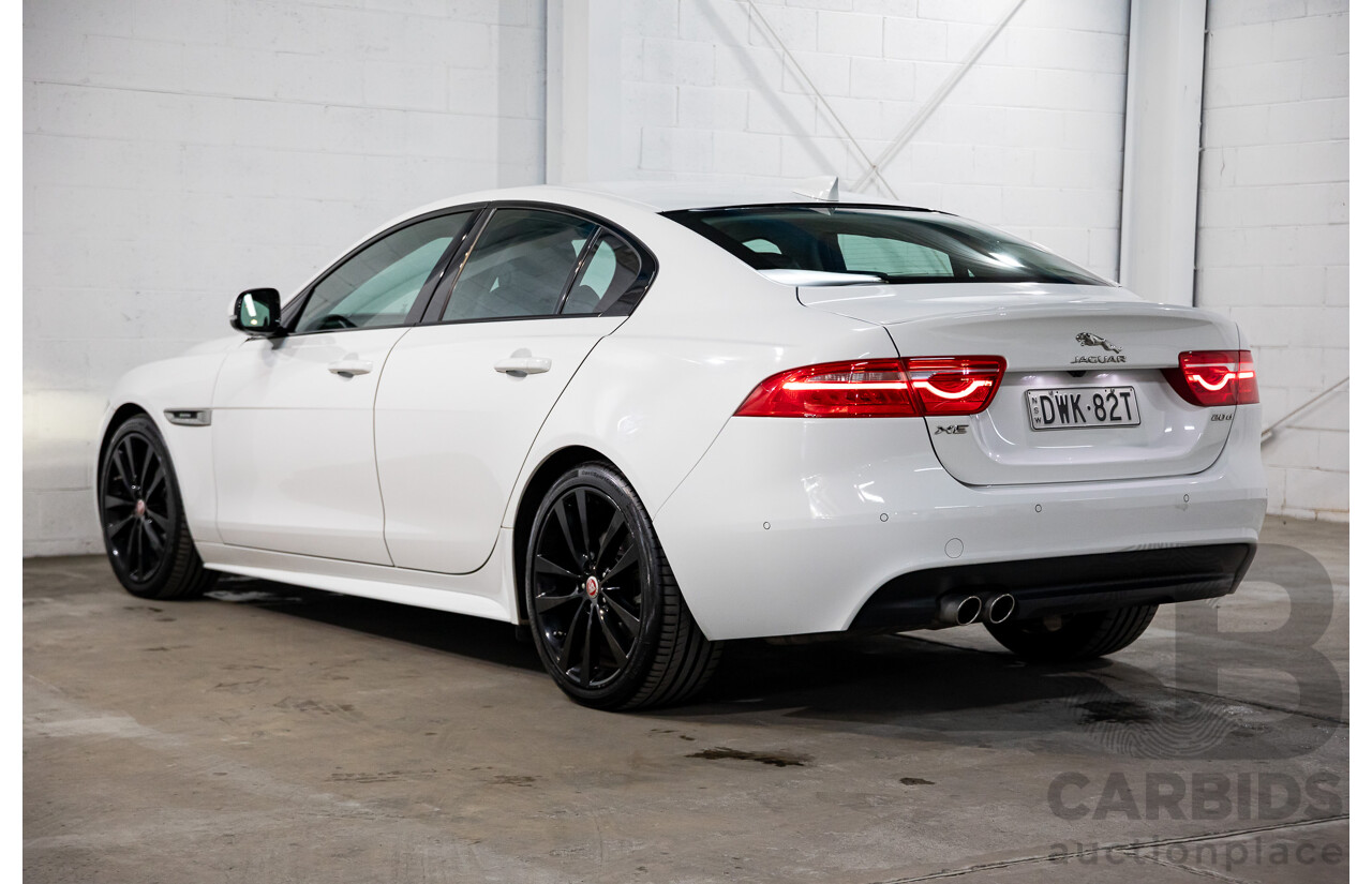 03/2018 Jaguar XE 20d R-Sport MY18 4d Sedan Polaris White Diesel Turbo 2.0L