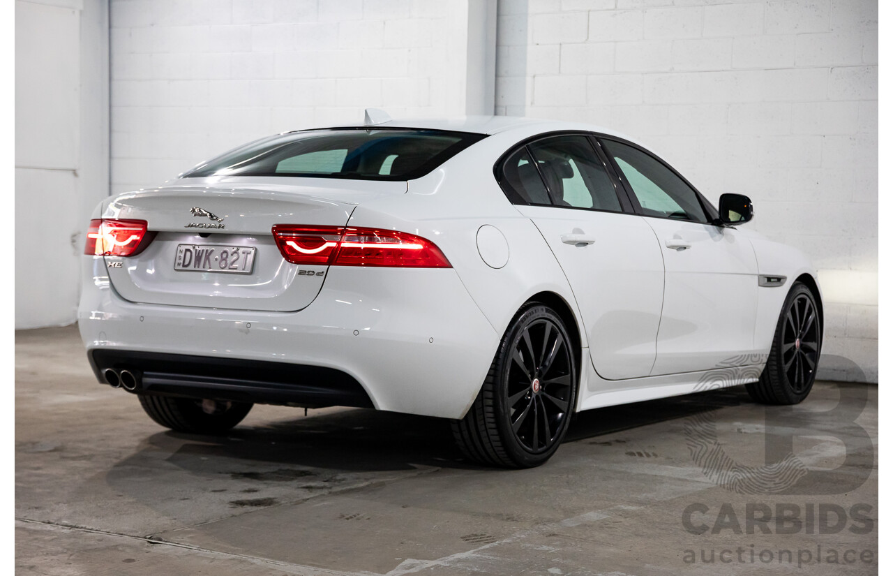 03/2018 Jaguar XE 20d R-Sport MY18 4d Sedan Polaris White Diesel Turbo 2.0L