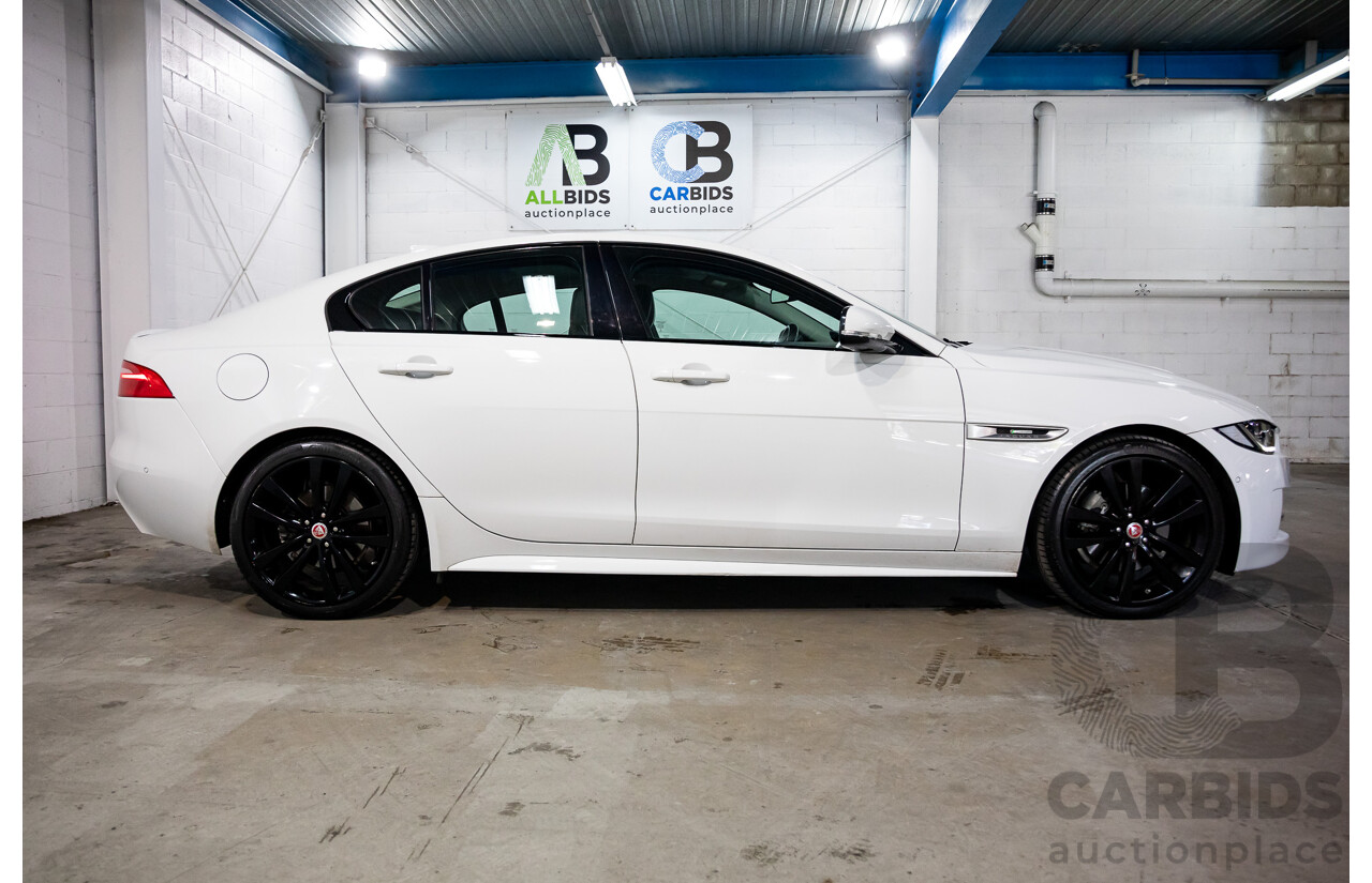 03/2018 Jaguar XE 20d R-Sport MY18 4d Sedan Polaris White Diesel Turbo 2.0L