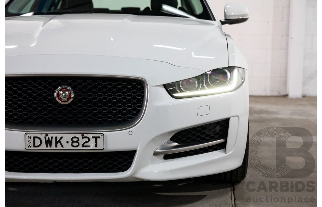 03/2018 Jaguar XE 20d R-Sport MY18 4d Sedan Polaris White Diesel Turbo 2.0L