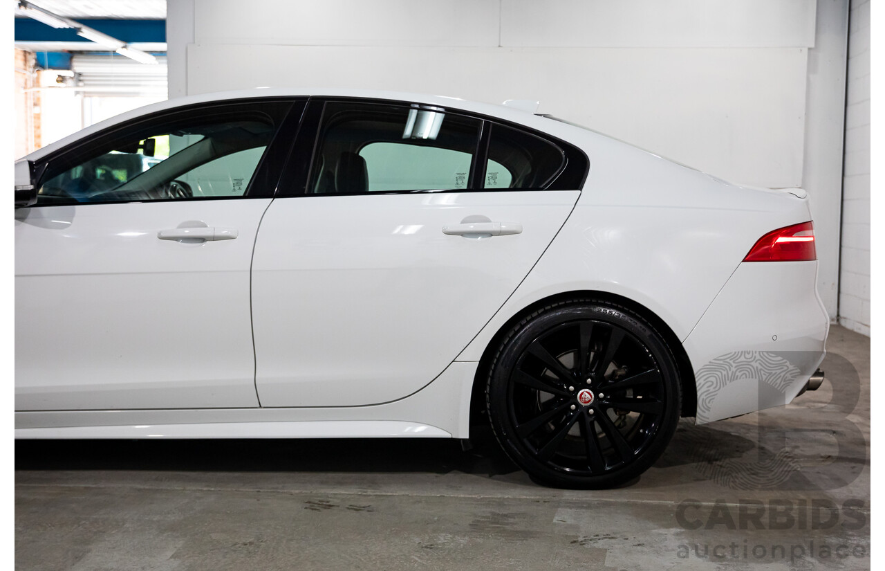 03/2018 Jaguar XE 20d R-Sport MY18 4d Sedan Polaris White Diesel Turbo 2.0L