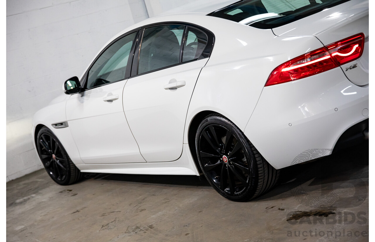 03/2018 Jaguar XE 20d R-Sport MY18 4d Sedan Polaris White Diesel Turbo 2.0L