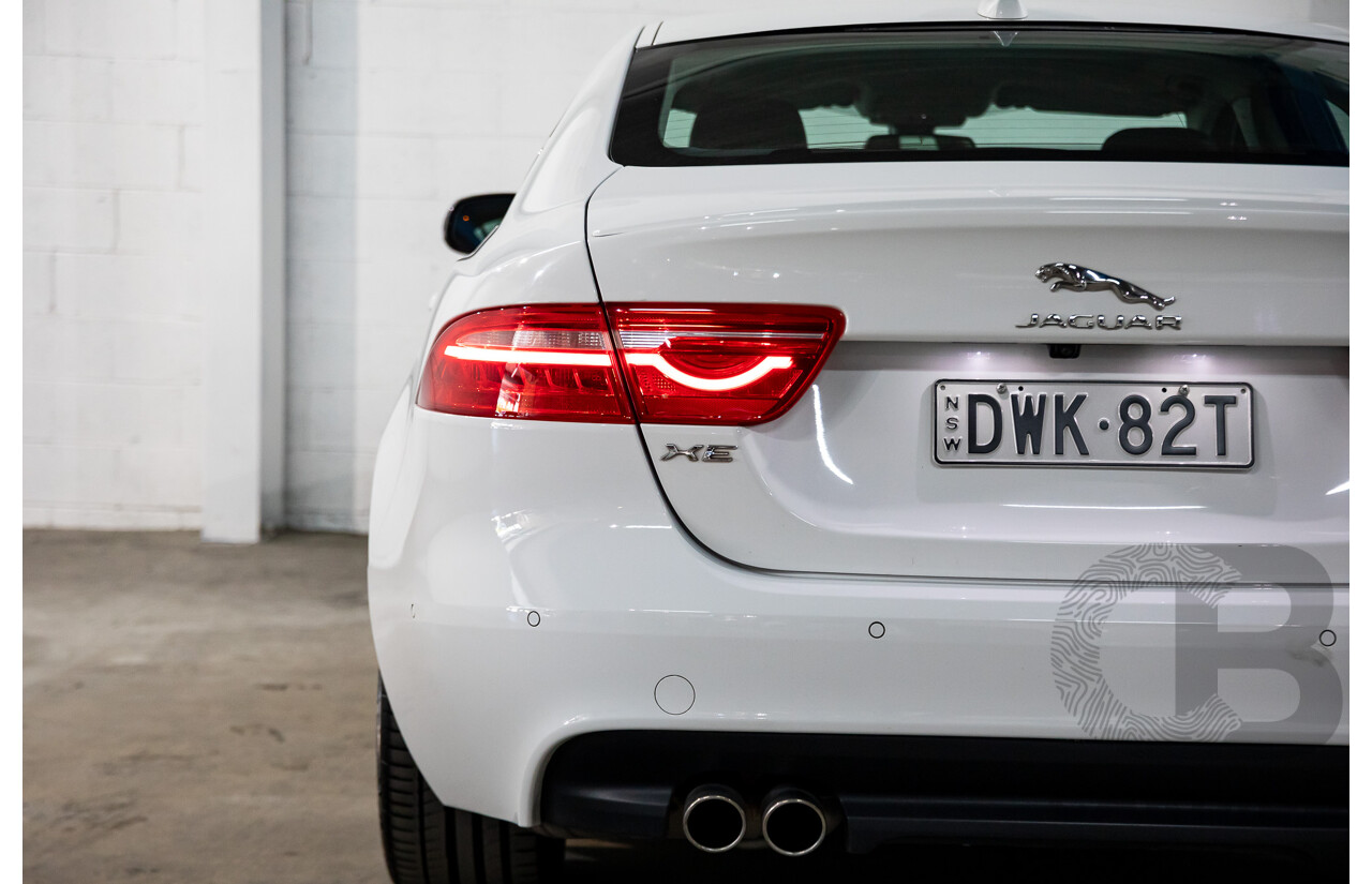 03/2018 Jaguar XE 20d R-Sport MY18 4d Sedan Polaris White Diesel Turbo 2.0L