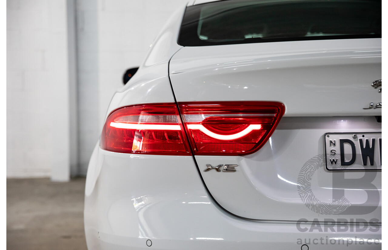 03/2018 Jaguar XE 20d R-Sport MY18 4d Sedan Polaris White Diesel Turbo 2.0L