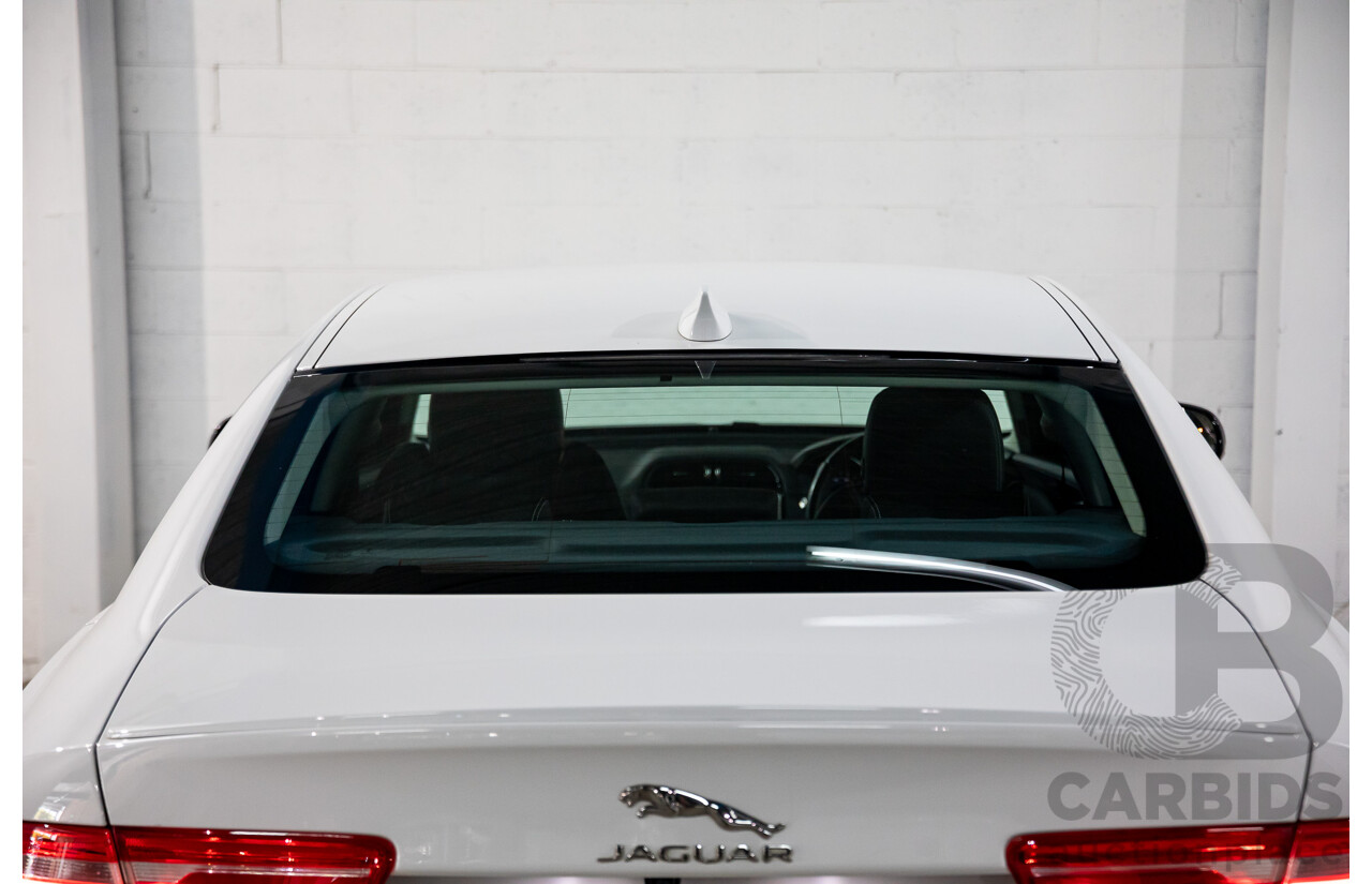 03/2018 Jaguar XE 20d R-Sport MY18 4d Sedan Polaris White Diesel Turbo 2.0L