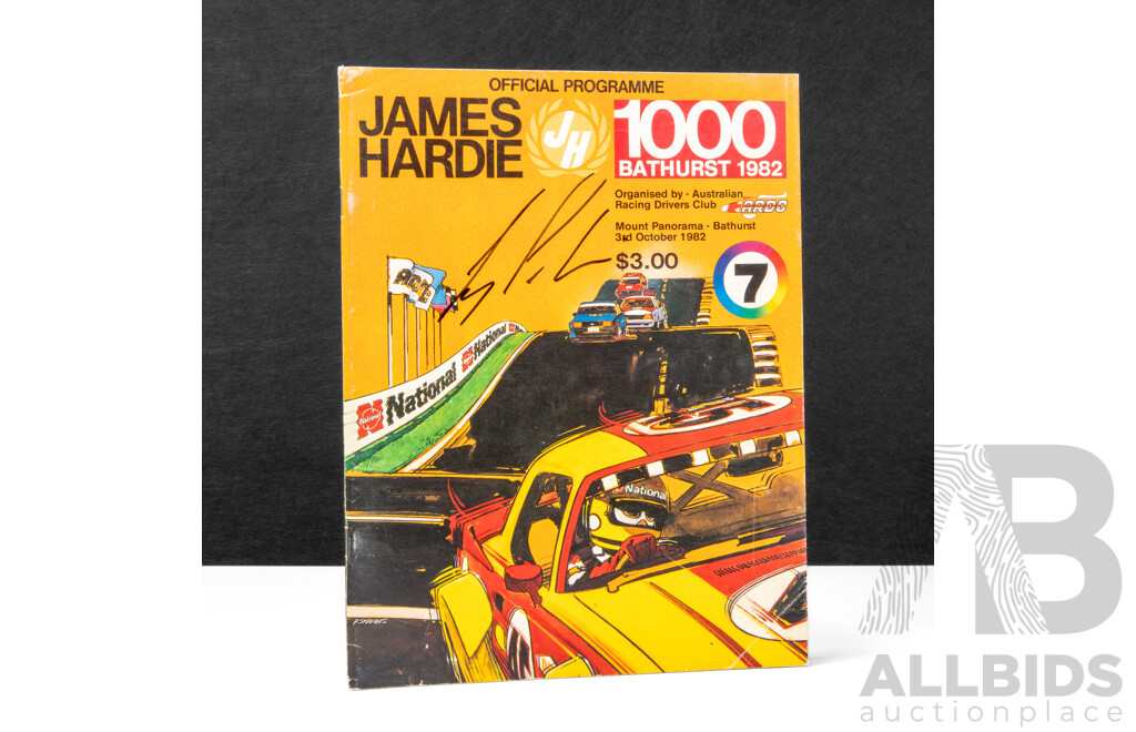 Signed Official James Hardie Bathurst 1000 1982 Race Program