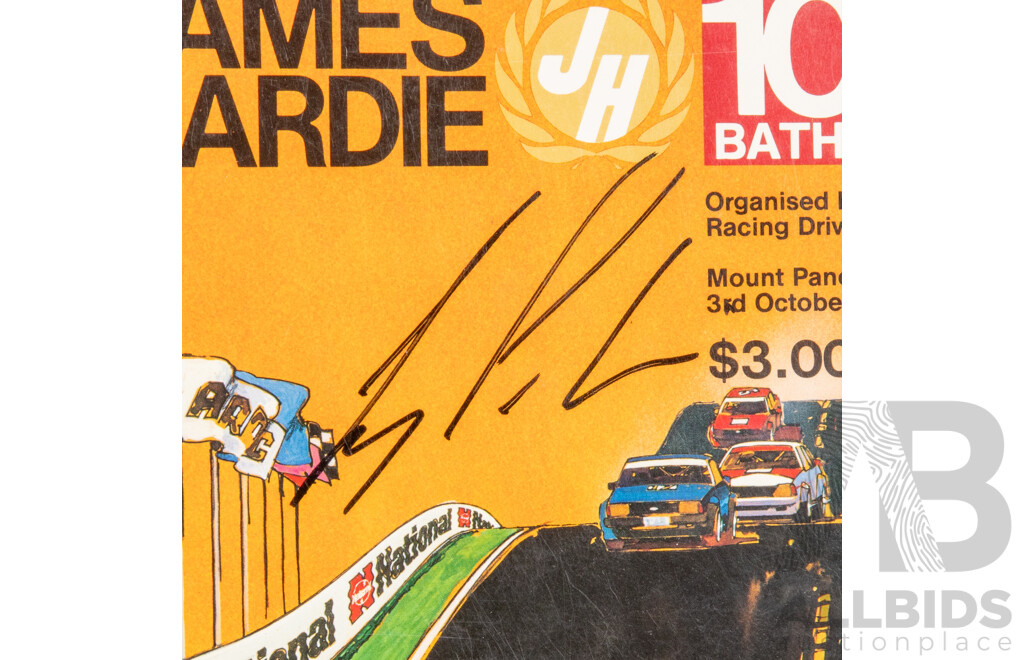 Signed Official James Hardie Bathurst 1000 1982 Race Program