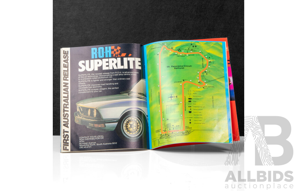 Signed Official James Hardie Bathurst 1000 1982 Race Program
