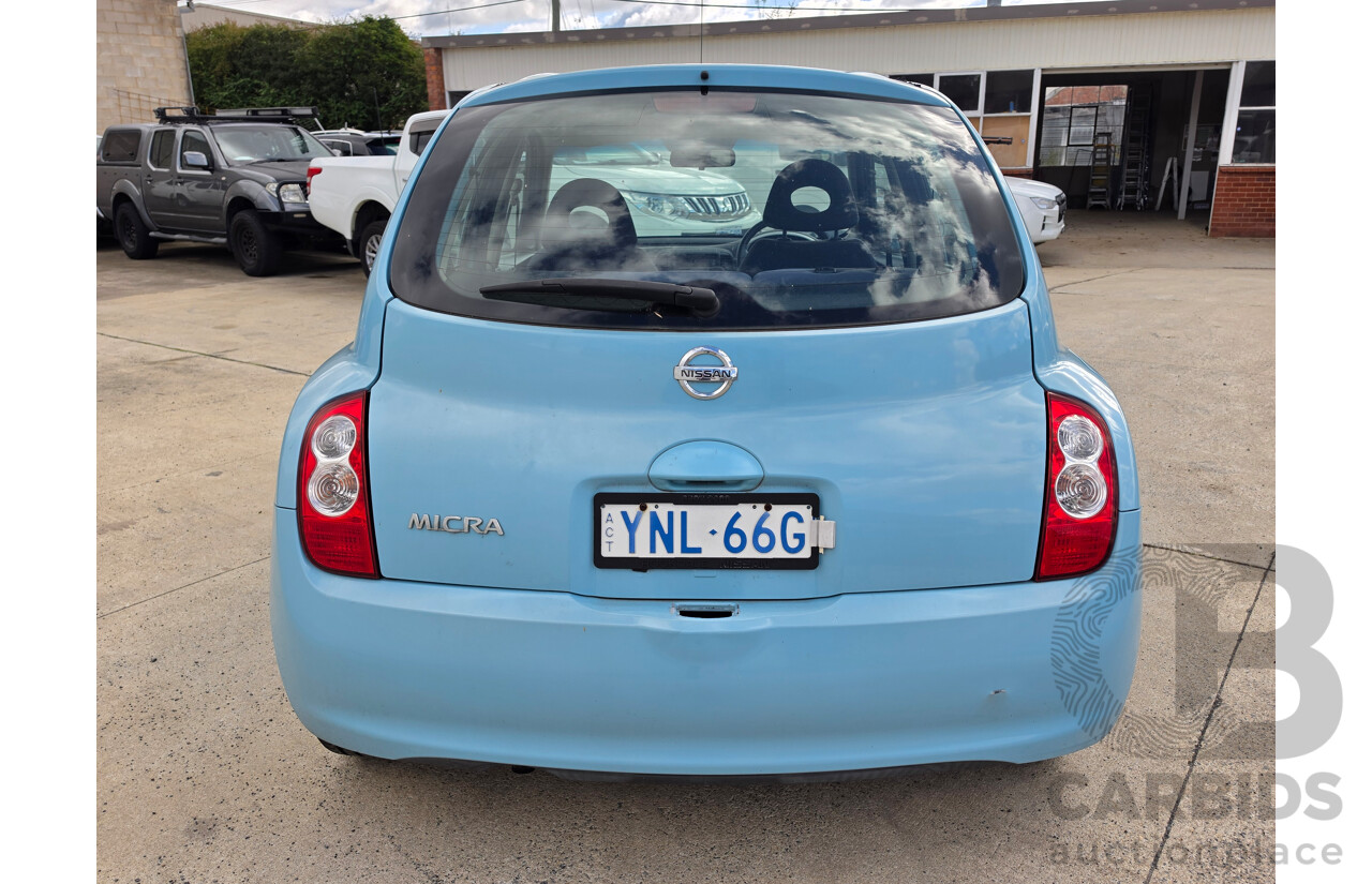 1/2009 Nissan Micra  K12 5d Hatchback Blue 1.4L