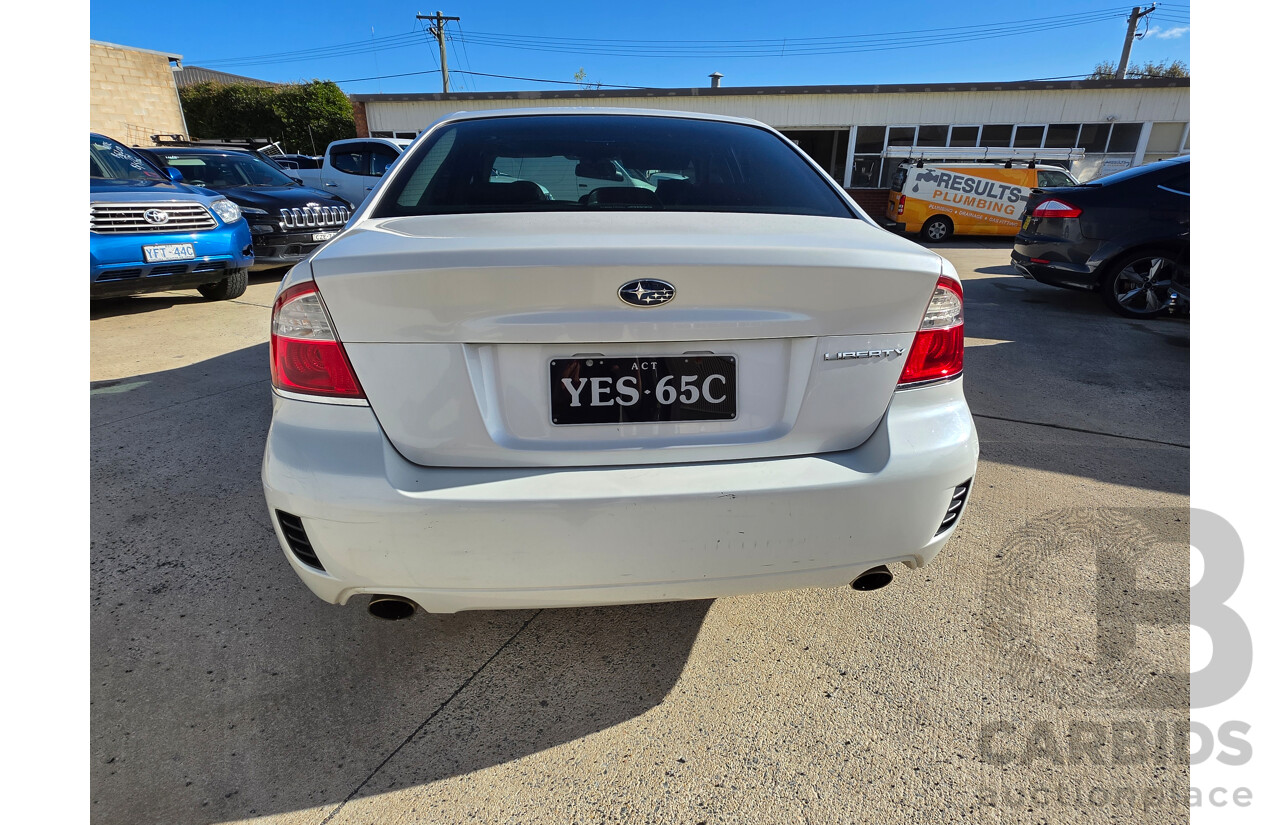 5/2008 Subaru Liberty 2.5i Premium MY08 4d Wagon White 2.5L