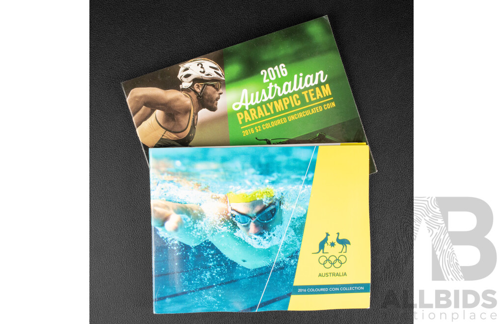 Australian 2016 Colured two Dolaar Coins, Olympics
