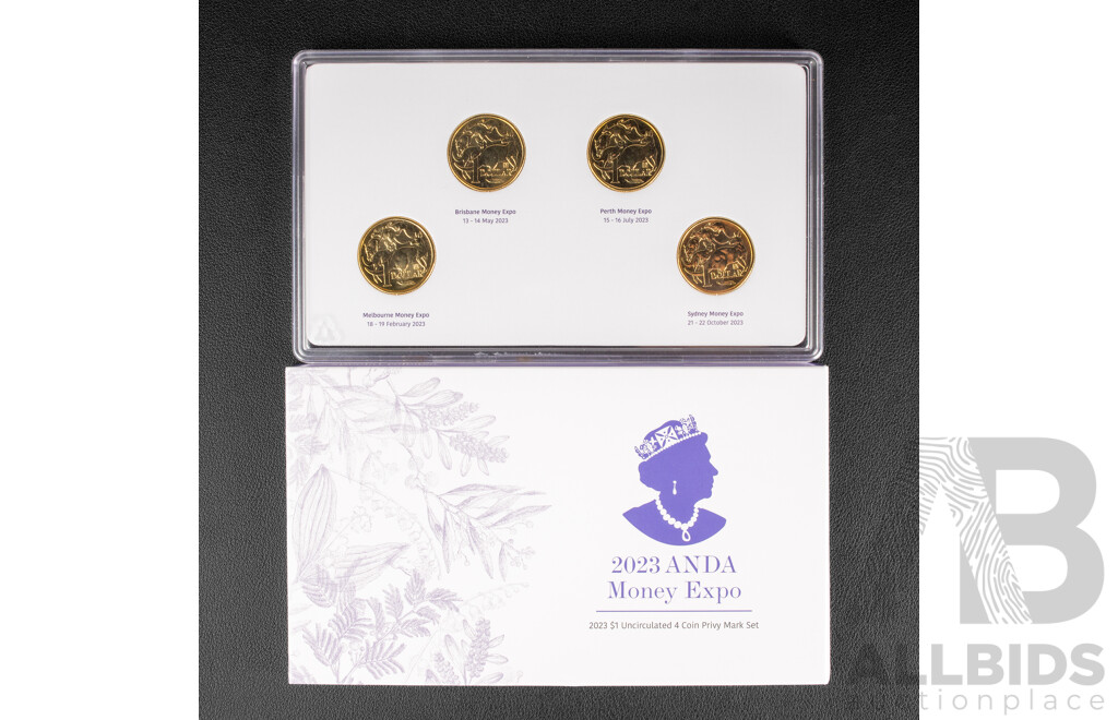 Australian RAM 2023 Four One Dollar Coin Set, ANDA
