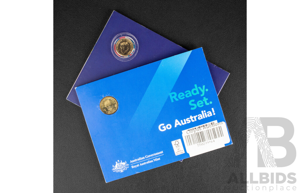 Two Australian RAM Coloured Two Dollar Coins