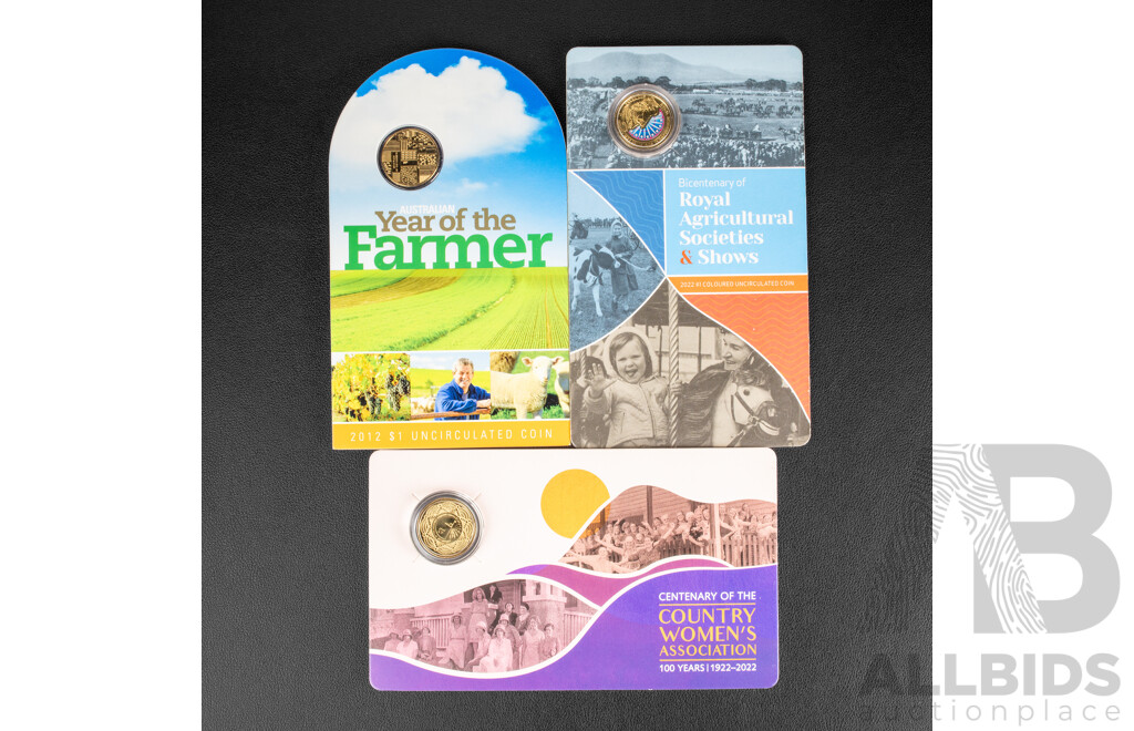 Three Australian RAM Commemorative coins 2020 and 2012