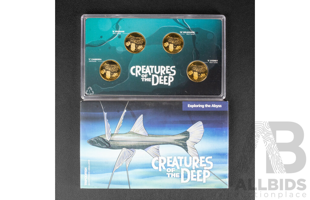 Australian RAM Creatures of the Deep, four coin $1 set.