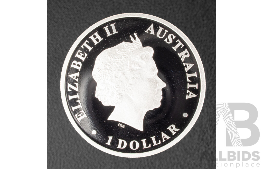 Australian Perth Mint 2010 Silver Proof Coloured One Dollar Coin, Troy ounce, Mary MacKillop .999