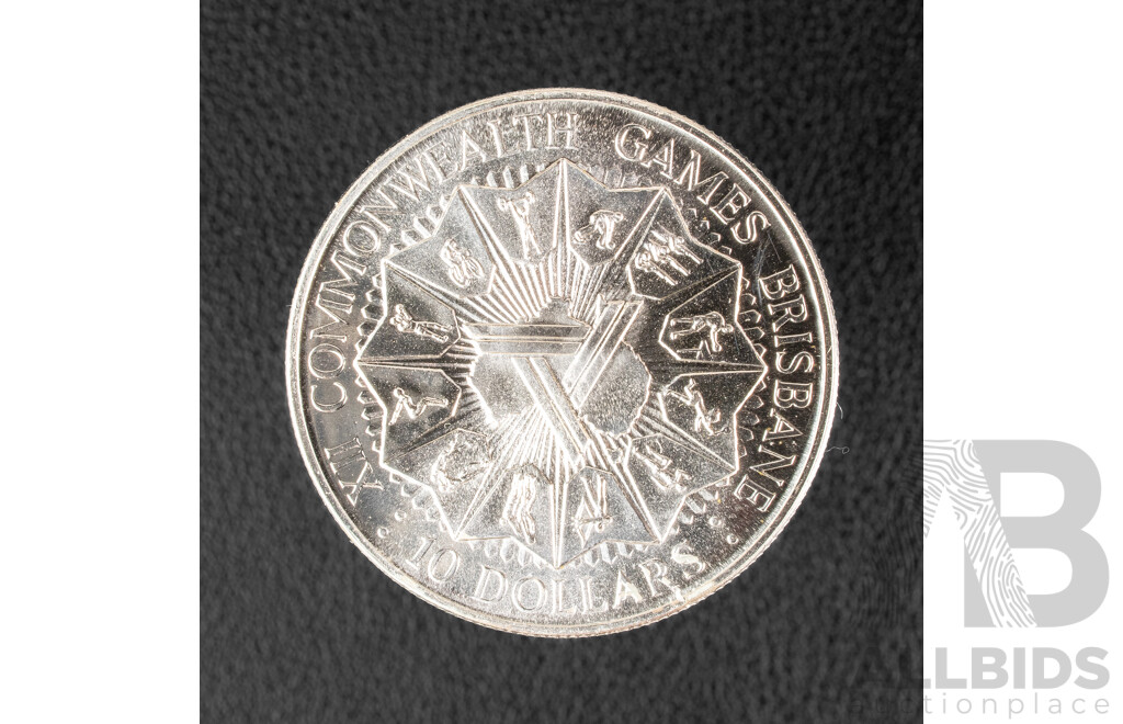 Australian RAM 1982 Silver Ten Dollar coin, Commonwealth Games .925