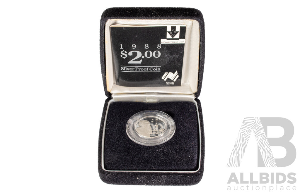 Australian RAM 1988 Silver Proof Two Dollar Coin .925