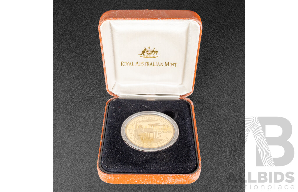 Australian RAM 1998 RAM Proof Five Dollar Coin, Flying Doctor Service