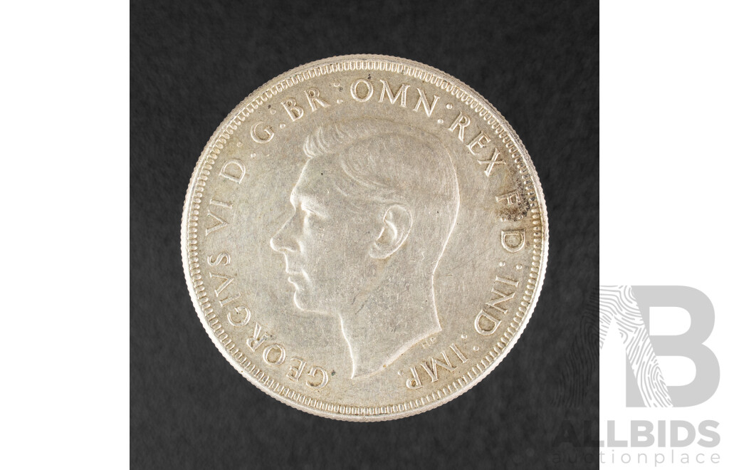 Australian 1938 KGVI Silver Crown, High Grade