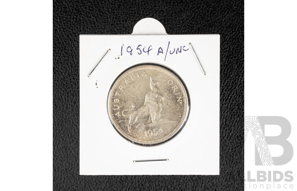 Australian 1954 Silver Florin, Royal Visit