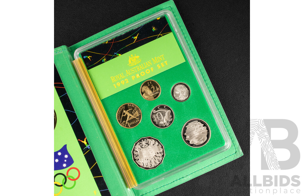 Australian RAM 1992 Proof Coin Set. Barcelona Olympics