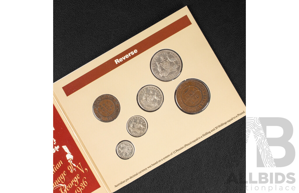 Australian 1926 Silver Predecimal Coins Set