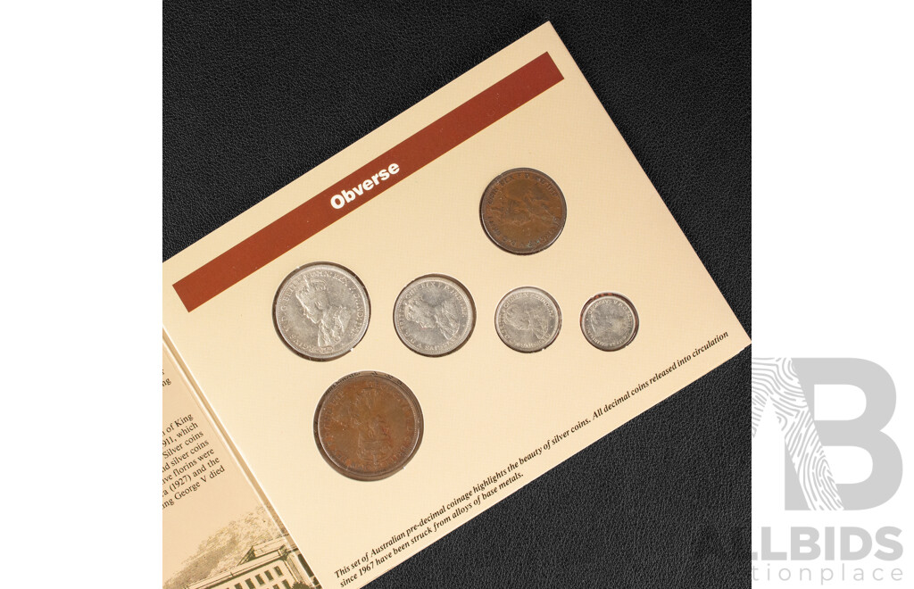 Australian 1926 Silver Predecimal Coins Set