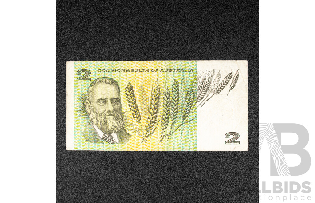 Australian 1966 Two Dollar Star Note Coombs/Wilson, ZFE 77170