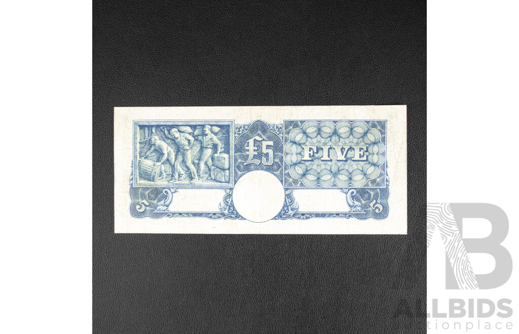Australian 1941 Five Pound Note Armitage/McFarlane , R46 R71 084011
