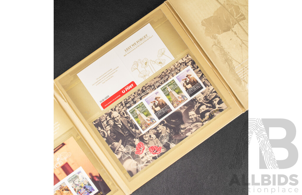 Australian Perth Mint 2008 Lest We Forget PNC coin and album 90th Anniversary WW1.