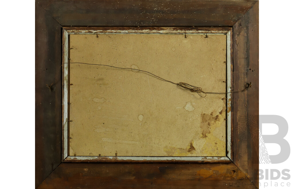 A Man Went Forth From His Home, Antique WWI Certificate of Appreciation, Awarded to Walter Martin Howard (Killed in Action, 30/9/1917), 55H x 65W cm (frame)