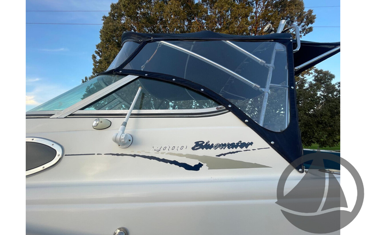 NO RESERVE - 2008 Mustang 2000 Bluewater Half Cabin, 150HP Etec Evinrude, 439Hrs
