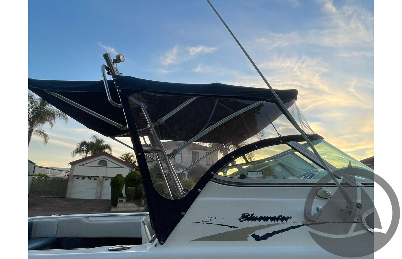 NO RESERVE - 2008 Mustang 2000 Bluewater Half Cabin, 150HP Etec Evinrude, 439Hrs
