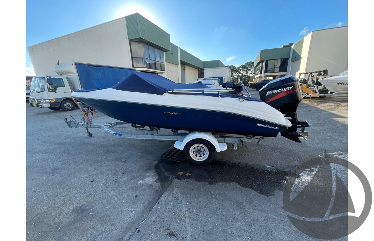 NO RESERVE - 2007 Searay 180 Bowrider, 150HP Mercury Outboard