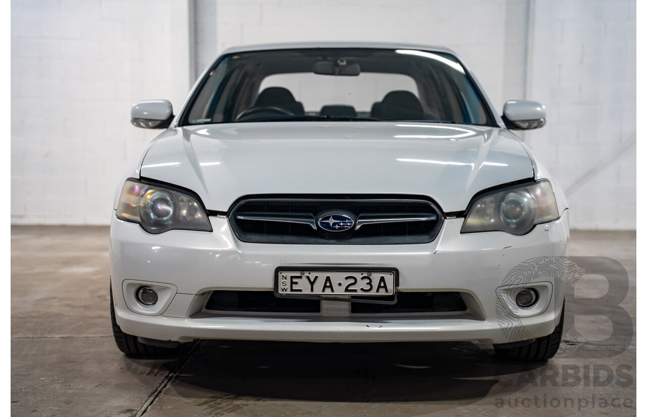 01/2004 Subaru Liberty 2.5i Luxury MY04 4d Sedan White 2.5L