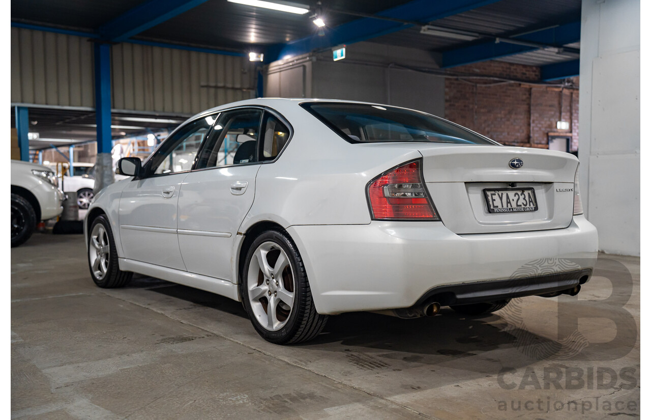 01/2004 Subaru Liberty 2.5i Luxury MY04 4d Sedan White 2.5L