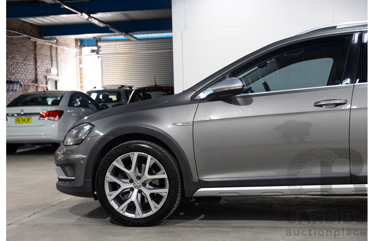 02/2016 Volkswagen Golf ALLTRACK 132 TSI AWD AU MY16 4D Wagon Limestone Grey Metallic Turbo 1.8L
