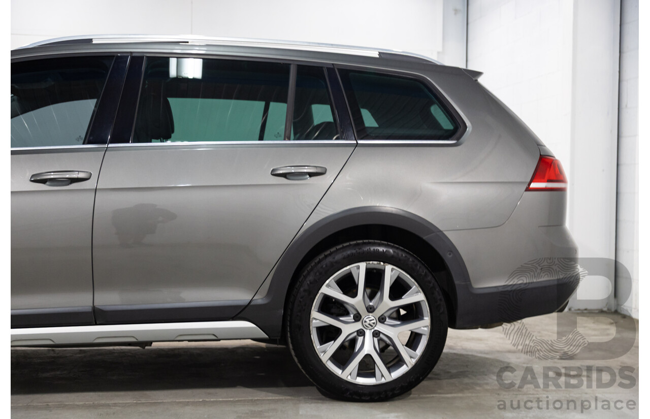 02/2016 Volkswagen Golf ALLTRACK 132 TSI AWD AU MY16 4D Wagon Limestone Grey Metallic Turbo 1.8L
