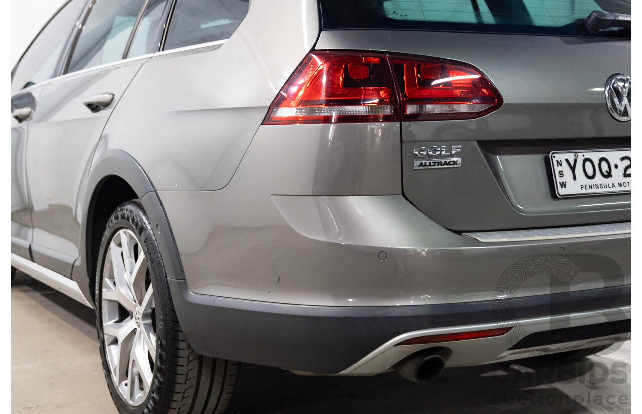 02/2016 Volkswagen Golf ALLTRACK 132 TSI AWD AU MY16 4D Wagon Limestone Grey Metallic Turbo 1.8L