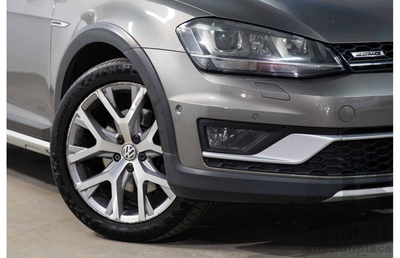 02/2016 Volkswagen Golf ALLTRACK 132 TSI AWD AU MY16 4D Wagon Limestone Grey Metallic Turbo 1.8L