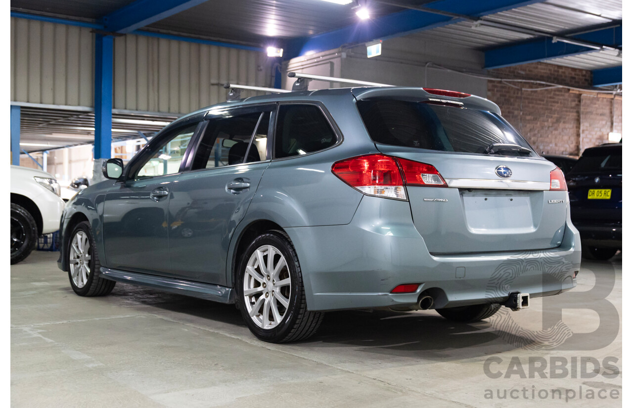 01/2012 Subaru Liberty 2.5i Premium MY12 4d Wagon Sage Green 2.5L