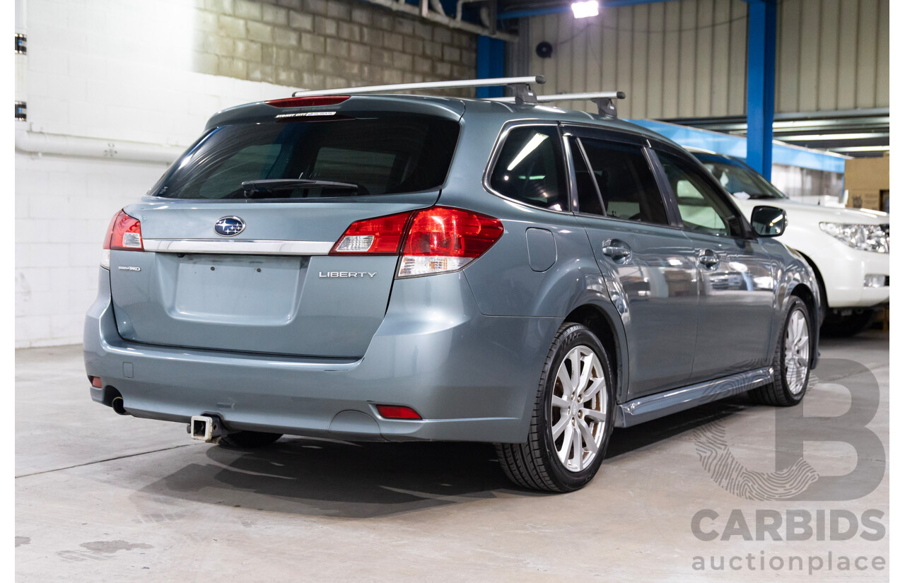 01/2012 Subaru Liberty 2.5i Premium MY12 4d Wagon Sage Green 2.5L