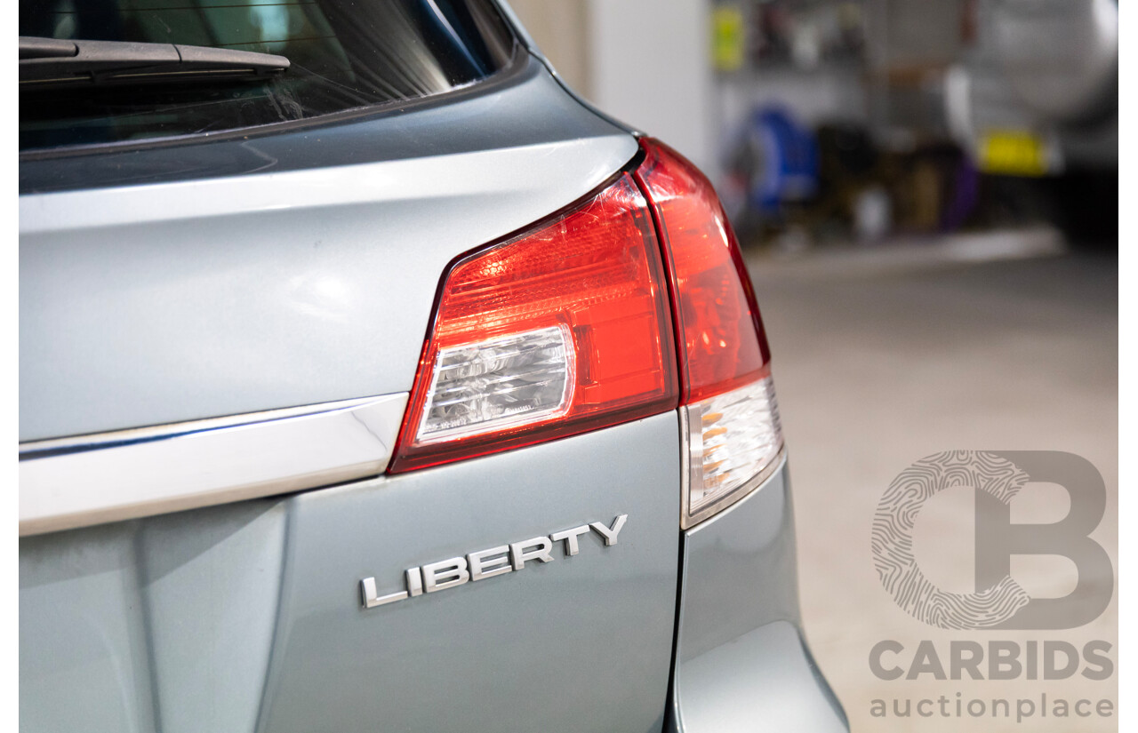 01/2012 Subaru Liberty 2.5i Premium MY12 4d Wagon Sage Green 2.5L