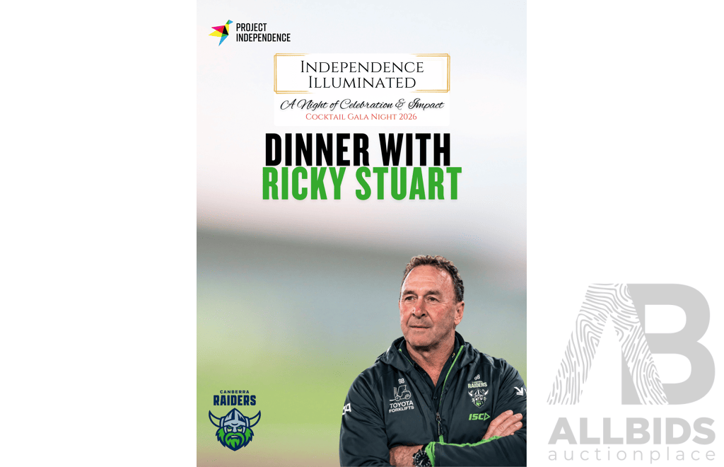 Dinner With Ricky Stuart For Up to 4 People