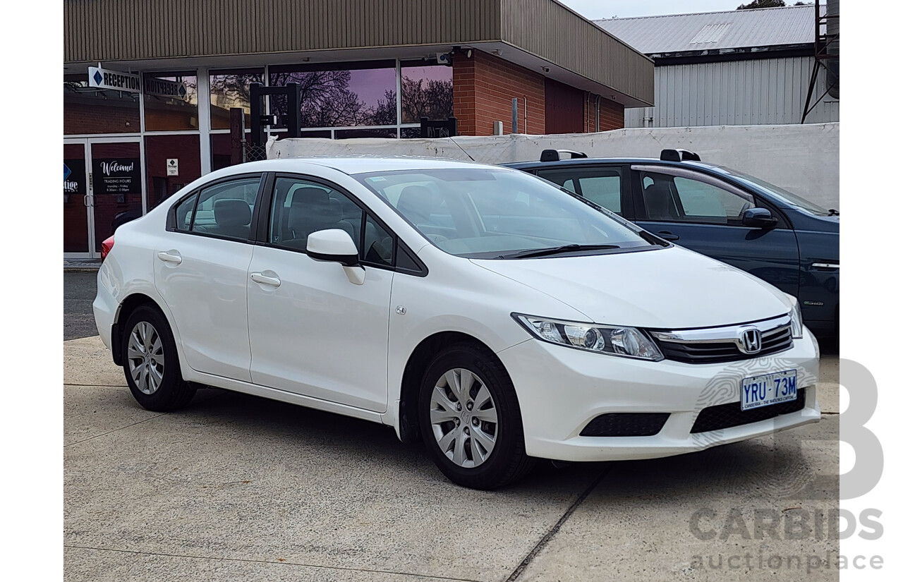 8/2012 Honda Civic VTi SERIES 2 4d Sedan White 1.8L