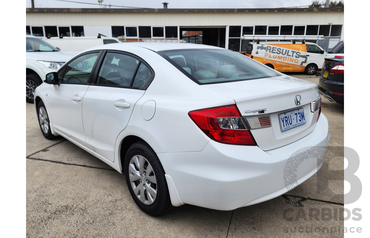 8/2012 Honda Civic VTi SERIES 2 4d Sedan White 1.8L