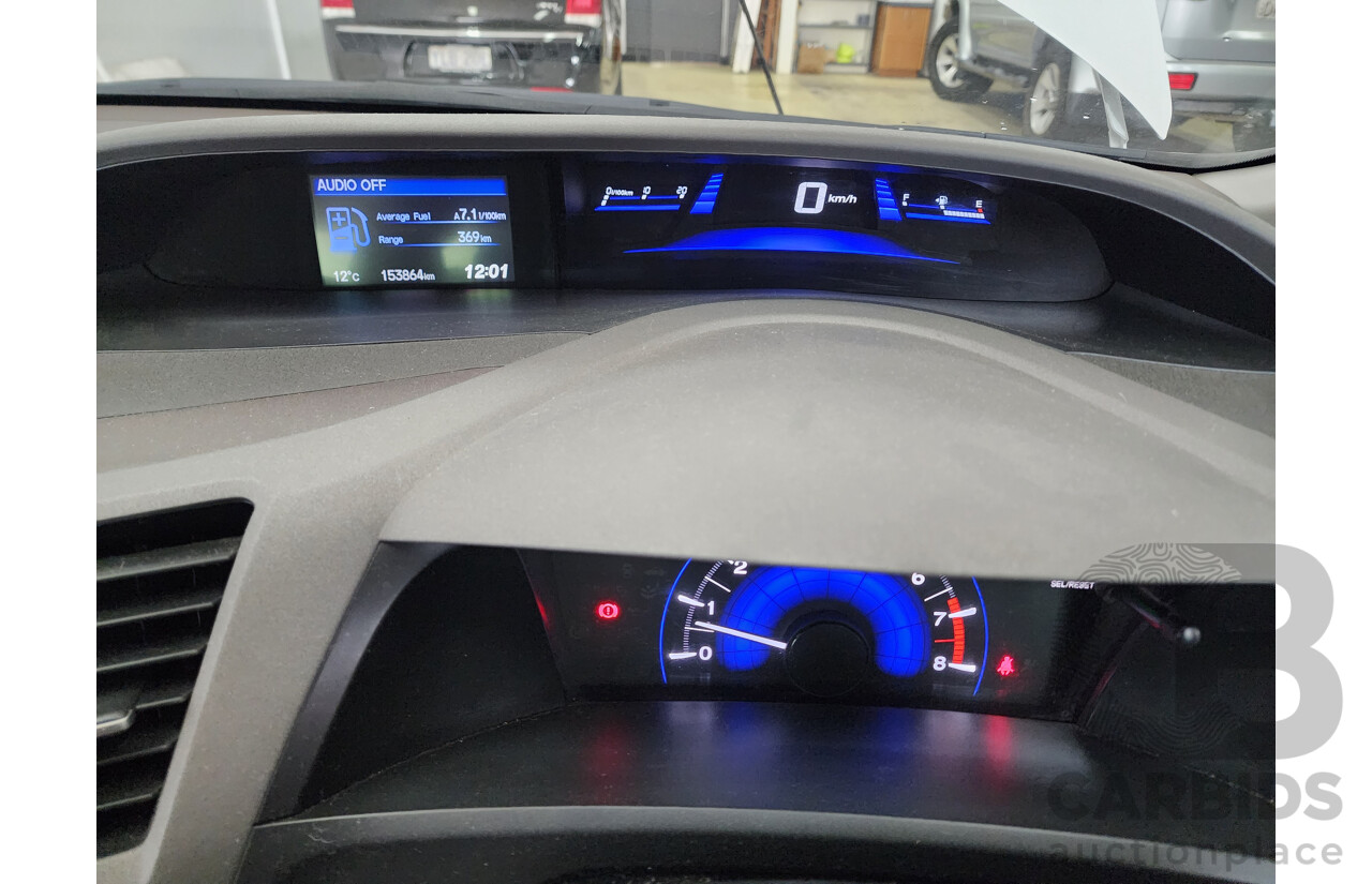 8/2012 Honda Civic VTi SERIES 2 4d Sedan White 1.8L