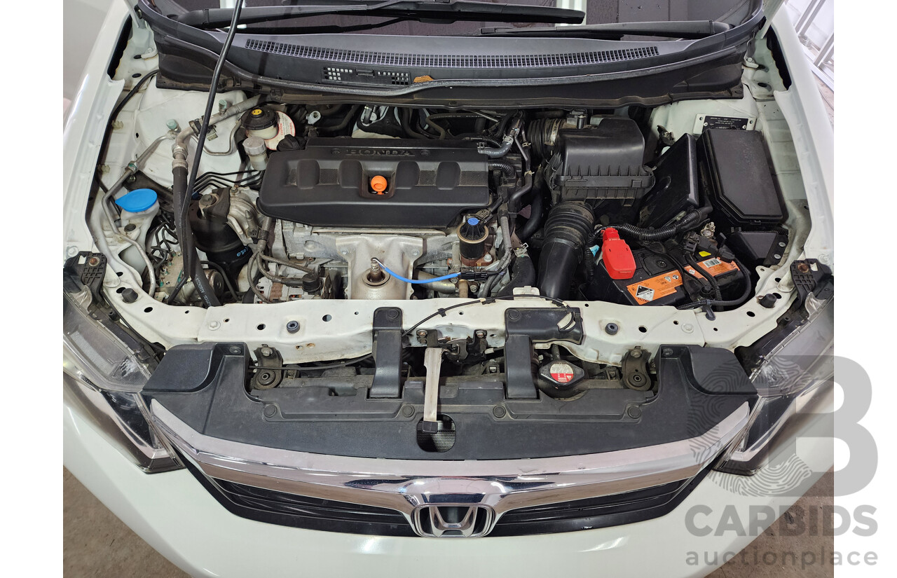 8/2012 Honda Civic VTi SERIES 2 4d Sedan White 1.8L
