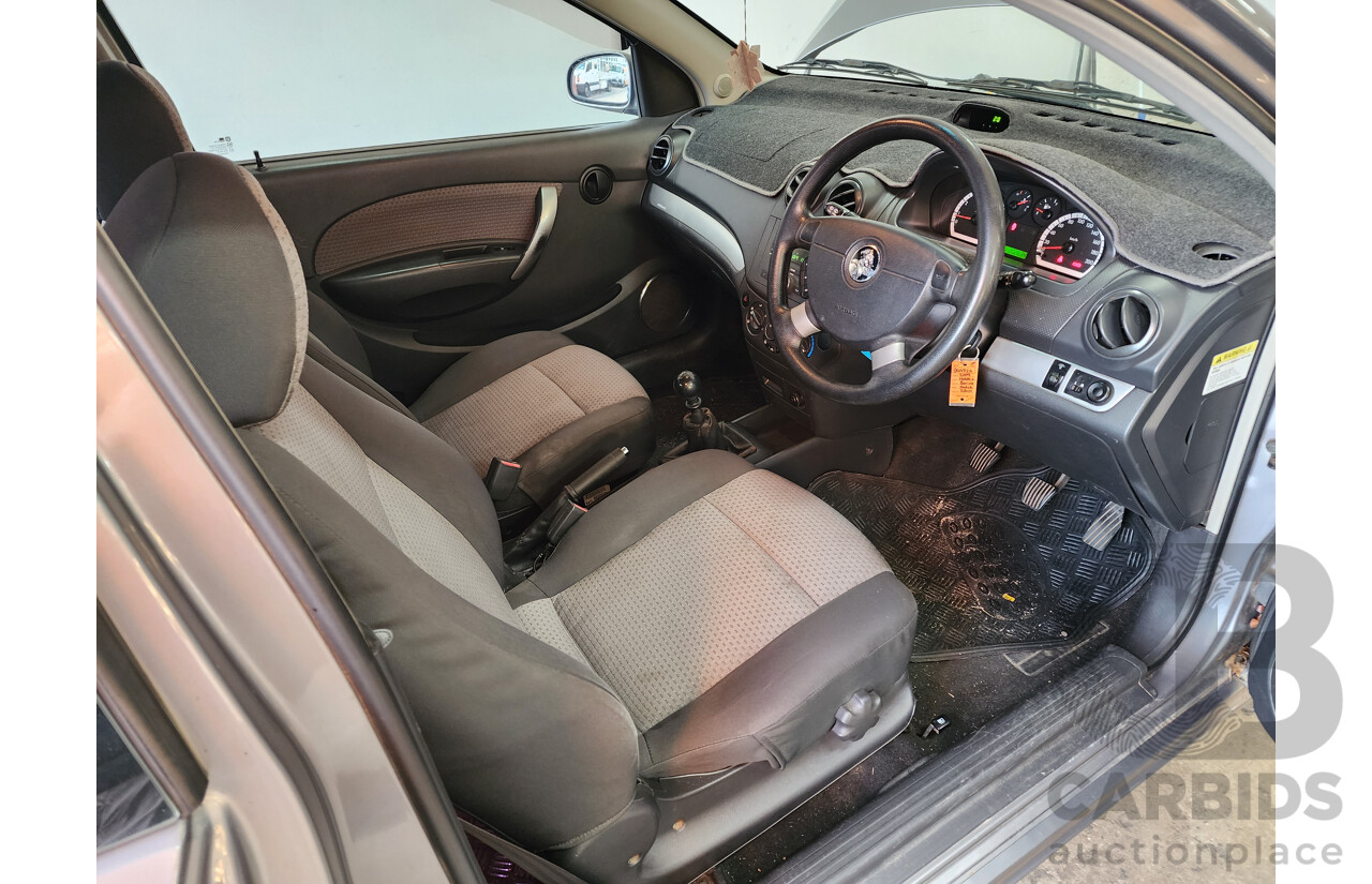 6/2009 Holden Barina  TK MY09 3d Hatchback Grey 1.6L